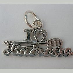 I Love Lacrosse Charm