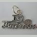 I Love Lacrosse Charm