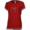 Reebok Tampa Bay Buccaneers Ladies Red Rhinestar Tissue T-shirt