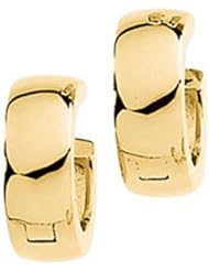 Hinged Hoop Earrings - 14 Mm - 14k Yellow Gold