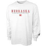 adidas Nebraska Cornhuskers White Franchise Long Sleeve T-shirt
