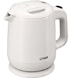 飲みたいときにサッと沸く! TIGER 電気ケトル 1.0L(フッ素加工内容器) ホワイト PCE-A100WA