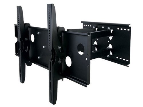 NEW Universal Premium Heavy Duty Dual Arm Swivel Swiveling Tilt Tilting Articulating Full Motion Corner Cantilever Wall Mount Bracket For Fits Sanyo 32 37 40 42 46 50 52 55 LED LCD Plasma DP32640 DP32670 DP37819 DP42840 DP46840 DP42740 DP42849 DP55360 DP52440 DP50740