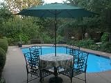 Dark Green Patio Umbrella 8 foot with Crank and Handle