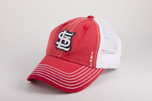 MLB St. Louis Cardinals Vintage Mesh Baseball Cap, White/Red