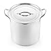 McSunley 609 Medium Stainless Steel Prep N Cook Stockpot, 20 quart, Metallic
