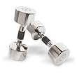 Hampton Fitness Chrome Beauty-Grip Dumbbell with Urethane Handle- Pair