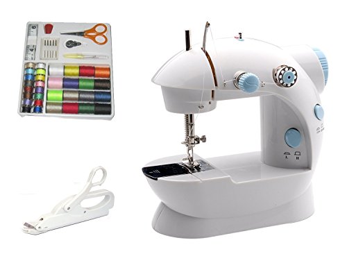 Michley Lil  Sew & Sew LSS-202 Combo Mini Sewing Machine, Electrical Scissors and 42-Piece Sewing Kit