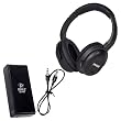 Pyle Wireless Headphones and Amplifier Package - PIH20 UHF Wireless Headphones with iPhone/iPod Dock Transmitter and Aux Input - PHE3AB Headphone Amplifier with Bass Boost