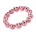 Jane Stone Stretch Pink Skulls Strand Bangle Bracelet Elastic Fashion Women Handmade Punk Jewelry Statement