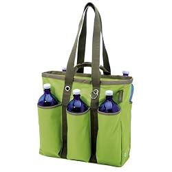 Kiwi Green Reisenthel Bottle Shopper - Tote Bag and Bottle Bag in One
