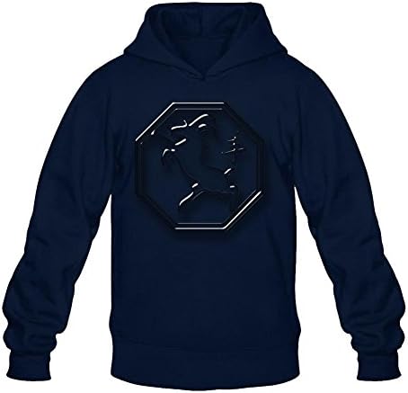 KPDYOD Mens Custom 100% Cotton Chinese Zodiac Sheep Hoodies