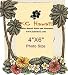 Hawaiian Photo Frame Island Palm & Flowers 4 x 6 in.