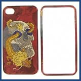 Apple iPhone 4/CDMA/4S Skull w/Dragon Protective Case