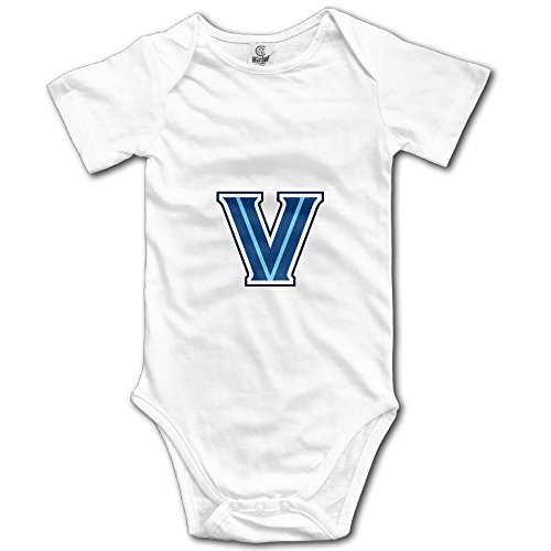 Baby-boys Shop Baby Villanova University Short Sleeve Baby Romper White