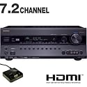 Onkyo TXSR707 7.2 Ch HT Receiver and Onkyo UPA1 Interactive Dock For iPhone And iPod Bundle