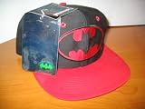 Classic Batman Cap With Red Stitched Emblem