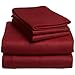 Pike Street Fleece Full Sheet Set, Burgundy