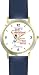 Habit 5 - Seek First to Understand (English Text) - DELUXE TWO-TONE WATCH from THE 7 HABITS - WATCH COLLECTION BY WATCHBUDDY&reg; - Arabic Numbers - Blue Leather Strap-Size-Women's Size-Small