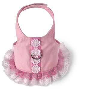 Doggles Dog Harness Dress, Pink, Extra Small