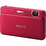 Sony Cyber-shot DSC-TX55 16.2 MP Slim Digital Camera with 5x Optical Zoom and 3.3-Inch OLED touch screen (Red)