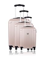 Travel One Set de 3 trolleys rígidos Spring (Beige)