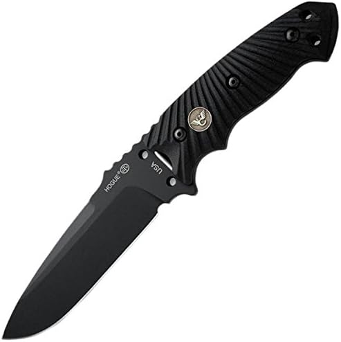 Wilson Knives Star-Light Tactical Fighter, Black G-10, Black Plain, 5in.