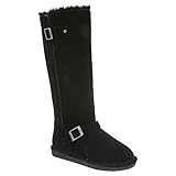 Bearpaw 15" Tall Quilted Cow Suede Upper Riding Boot (9)