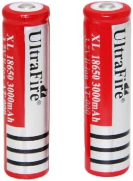 MegaShopping(TM) 2pcs 18650 3000mAh 3.7V Rechargeable Li-Ion Battery