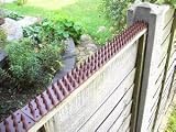 Fence and Wall Security Spikes, Brown (4m Pack / 8 Strips)