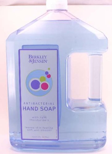Berkley & Jensen antibacterial soap with light moisturizers leaves skin feeling soft and smooth (1 gallon)