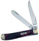 Case Cutlery 9207BL Case Black Lava Corelon Mini Trapper Pocket Knife with Stainless Steel Blades, Red and Black mixed Corelon Case Cutlery 9207BL Case Black Lava Corelon Mini Trapper Pocket Knife with Stainless Steel Blades, Red and Black mixed Corelon