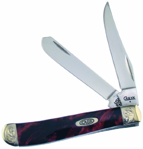 Case Cutlery 9207BL Case Black Lava Corelon Mini Trapper Pocket Knife with Stainless Steel Blades, Red and Black mixed Corelon Case Cutlery 9207BL Case Black Lava Corelon Mini Trapper Pocket Knife with Stainless Steel Blades, Red and Black mixed Corelon