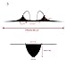 thinkbest Women Summer Sun Beach Swim Bandeau Triangle Push-Up Padded Bikini Suit Green UK(6-8)