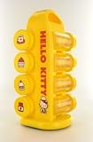 Hello Kitty Distributeur tournant Jaune pour Boîtes à Epices et Condiments