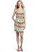 aryn K Women's Print Dress, Coral Tribal, Large
