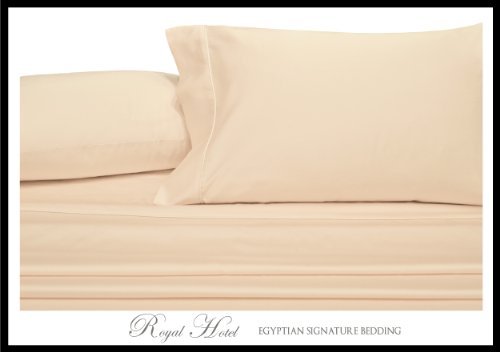 Split King Solid Ivory Wrinkle-Free Microfiber Sheet Set, deep pocket, 95gsm, 100% Microfiber.