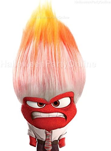 Halloween Party Sale Anger Wig Inside Out Multi Color Wig Out Costume Cosplay Online HM-049