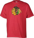 Chicago Blackhawks Reebok Red Primary Logo Short Sleeve Tee