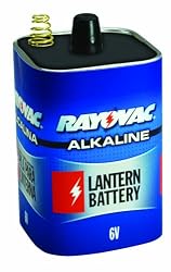 Rayovac 806 Lantern Battery, 6 Volt Alkaline Spring Terminal