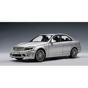 Mercedes C63 AMG Silver 1:18 Autoart With Leather Seats by 