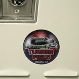 MLB Atlanta Braves Domed Crystal Stadium Magnetized Paperweight