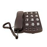 TeckNet Big Button Corded Telephone - Black
