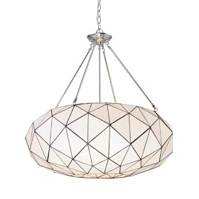 Landmark 72023-4 Tetra 4-Light Pendant, 20-Inch, Polished Chrome