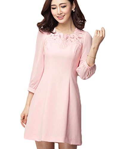 (ディーコッテ)D'Kotte 大人 きれいめ ワンピース タイト 七分袖 パーティー ドレス ワンピ お呼ばれ 二次会 neax293