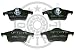 Produkt-Bild: BREMSEN - BREMSBELAG / BREMSBEL&Auml;GE HINTEN VOLVO XC70 CROSS COUNTRY, S60, V70 I Estate (P80_), S80 (TS, XY), V70 II Estate (P80_) 01/1997 -