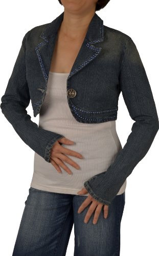 Womens Stretch Denim Cropped Jeans Jackets #LDJ20