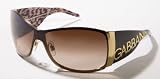 DOLCE & GABBANA D&G DG 2019 184 13 BROWN METAL SUNGLASSES by
