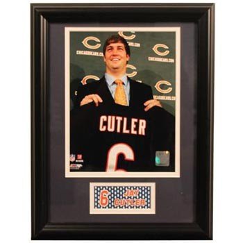 Jay Cutler Chicago Bears Photograph in a 11 x 14 Deluxe Photograph Frame