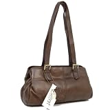 Everest Brown Leather Osprey Shoulder Bag
